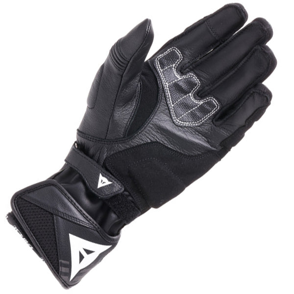 Dainese Reacto Carbon Long Leather Gloves - Black / Anthracite