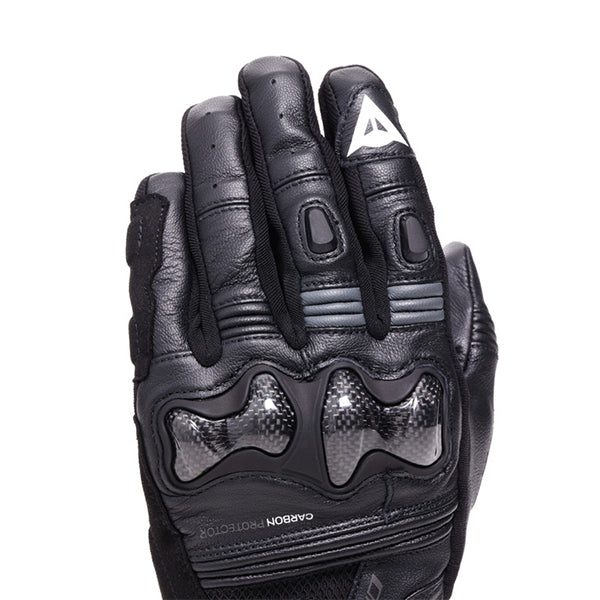 Dainese Reacto Carbon Long Leather Gloves - Black / Anthracite