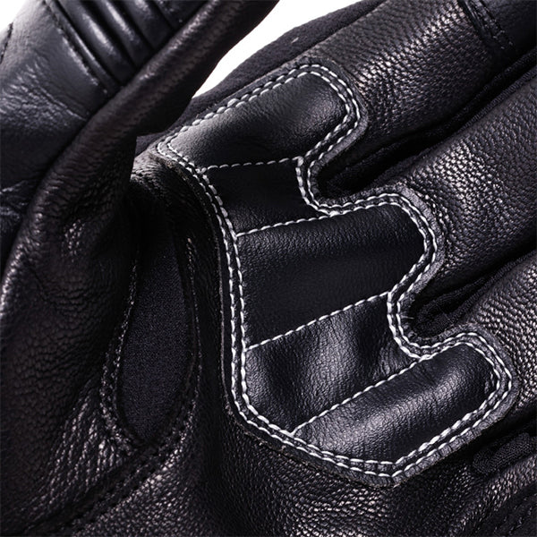 Dainese Reacto Carbon Short Leather Gloves - Black