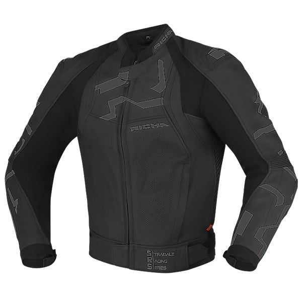 Richa RICHA STRADALE JACKET BLACK/BLACK - Front View