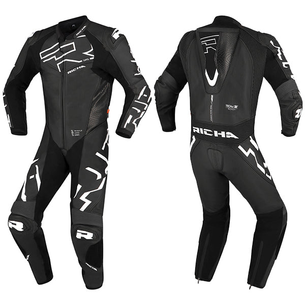 Richa RICHA STRADALE GP 1 PC BLACK/WHITE - Front View