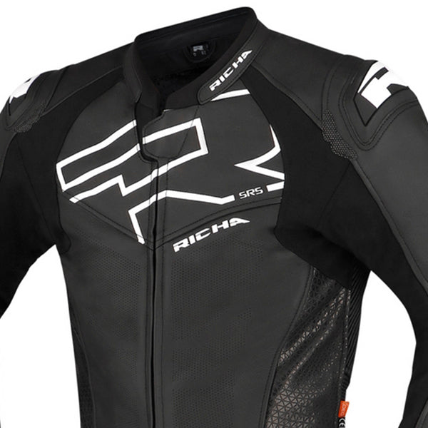 Richa RICHA STRADALE GP 1 PC BLACK/WHITE - Rear View