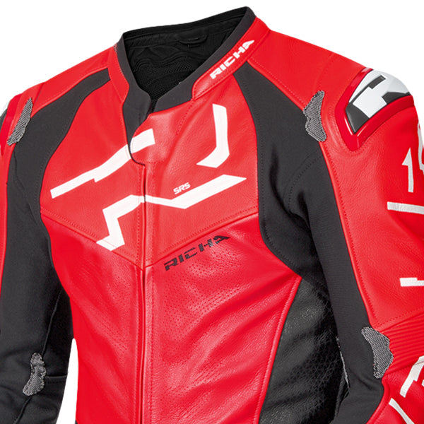 Richa RICHA STRADALE GP 1PC RED/RED/BLK - Rear View