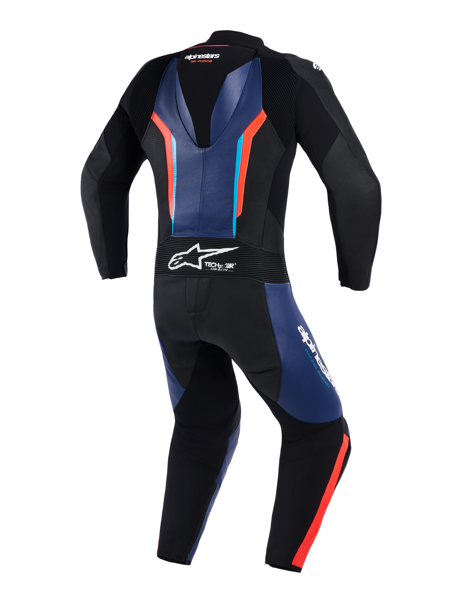 Alpinestars Alpinestars GP Force V2 1 Piece Suit - Black / Blue / Red Fluo - Side View
