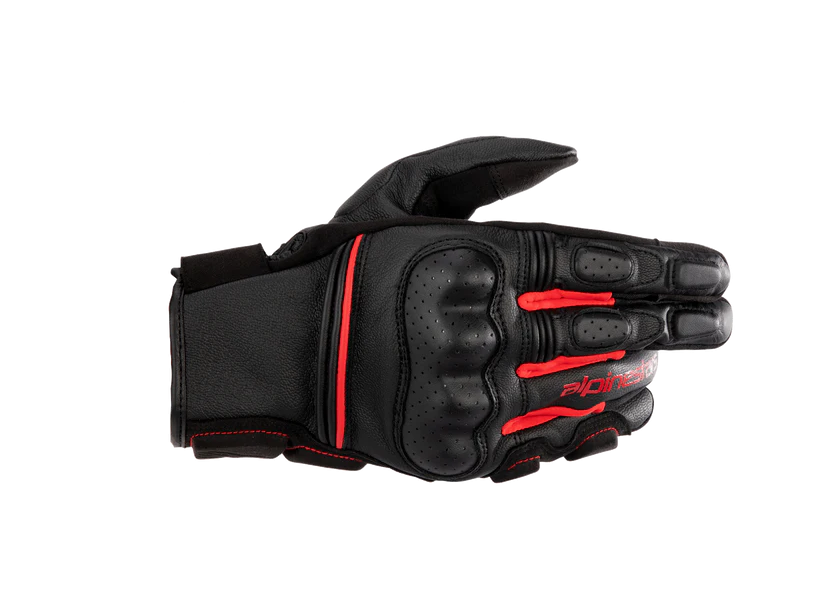 Alpinestars Phenom Leather Gloves Black /Bright Red