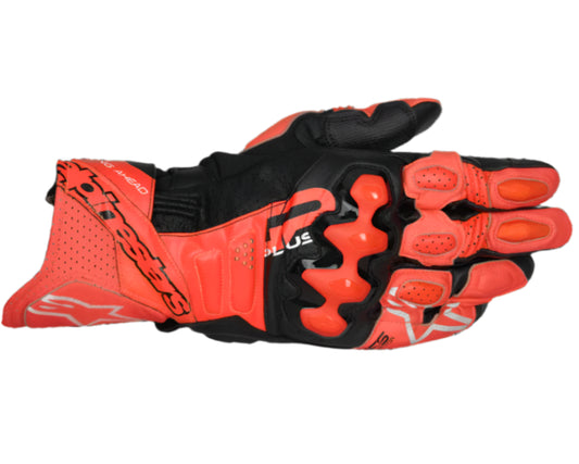 Alpinestars GP Plus R V3 Gloves Bright Red Red Fluo Black