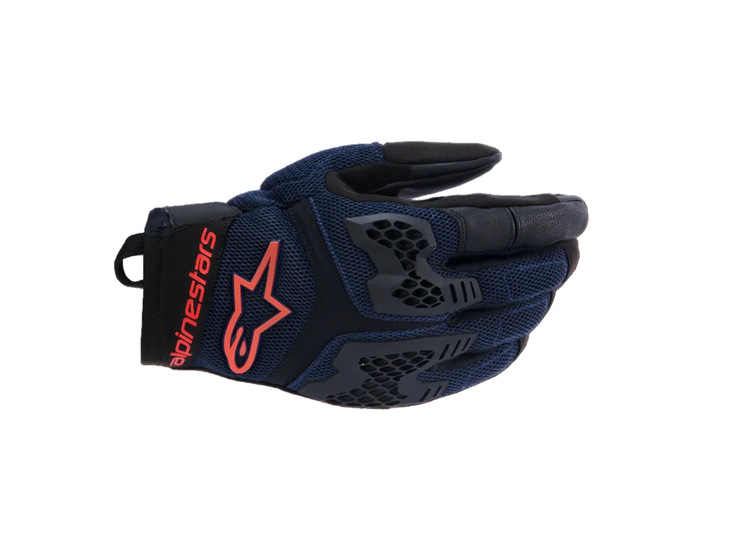 Alpinestars Alpinestars Manti Air Gloves Deep Blue / Ref Fluo / Asphalt - Front View