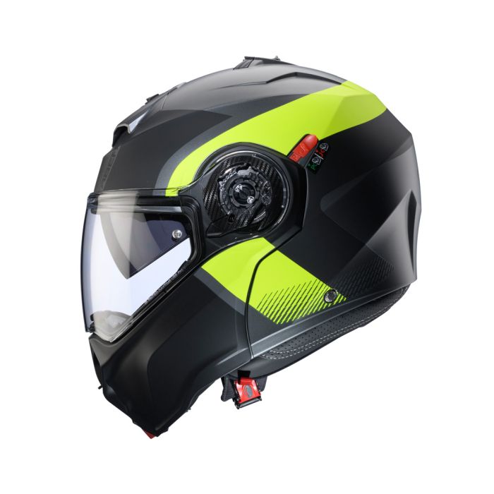 Caberg Duke Evo Indy Matt Gun Metal/Yellow Fluo/Black Helmet
