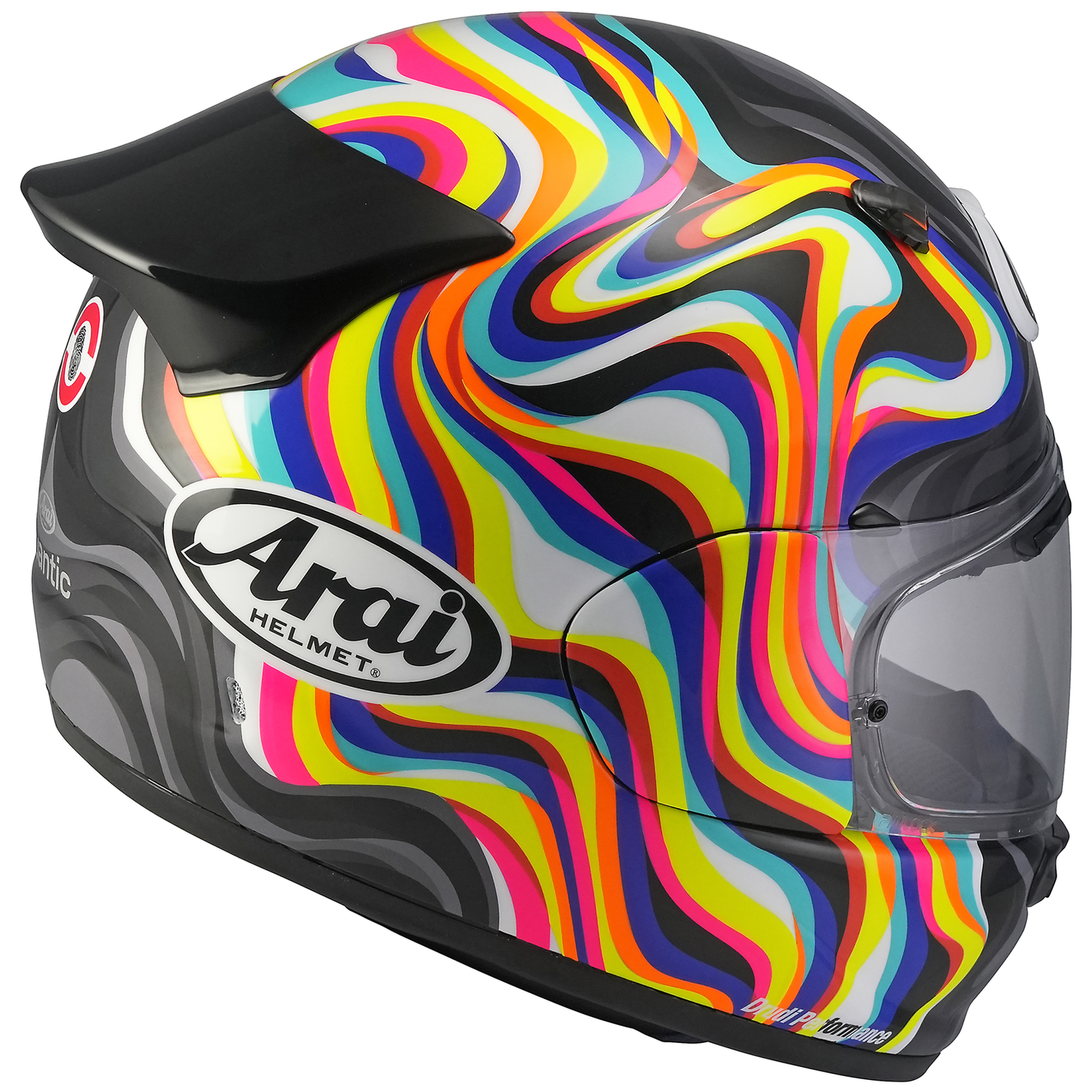 Arai Arai Quantic Swirl White - Side View