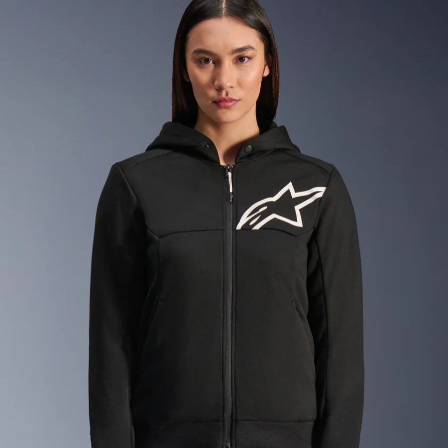 Alpinestars Stella Chrome V2 Sport Hoodie Black White