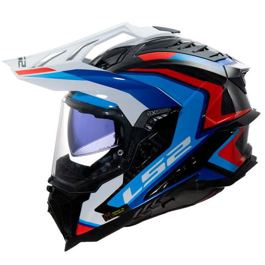 LS2 MX701 EXPLORER C FRONTIER II WHITE BLUE-06 Helmet (Gloss)