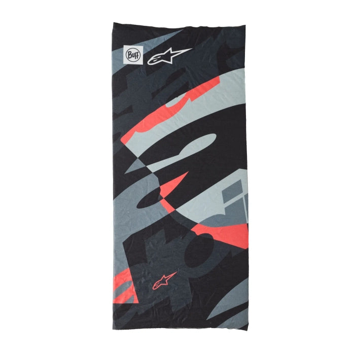 Alpinestars Buff Mogress Neck Tube - Black / Camo / Red Fluo