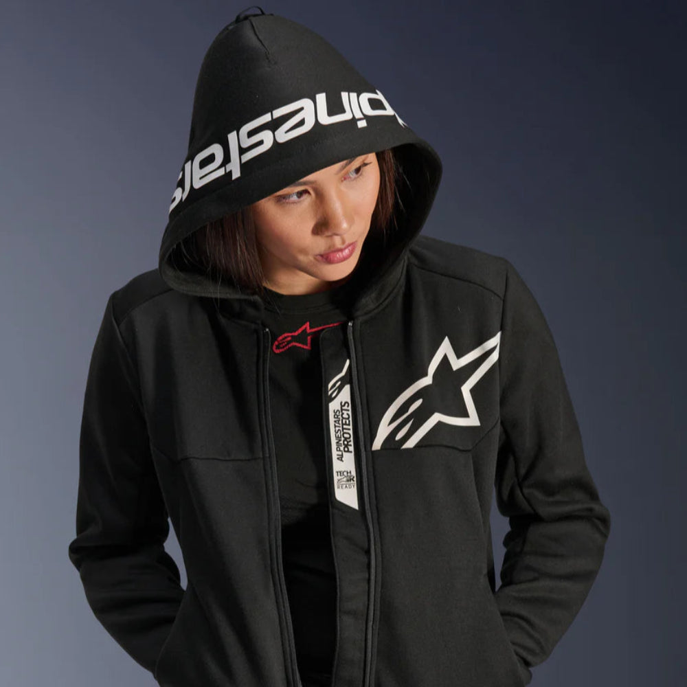 Alpinestars Stella Chrome V2 Sport Hoodie Black White