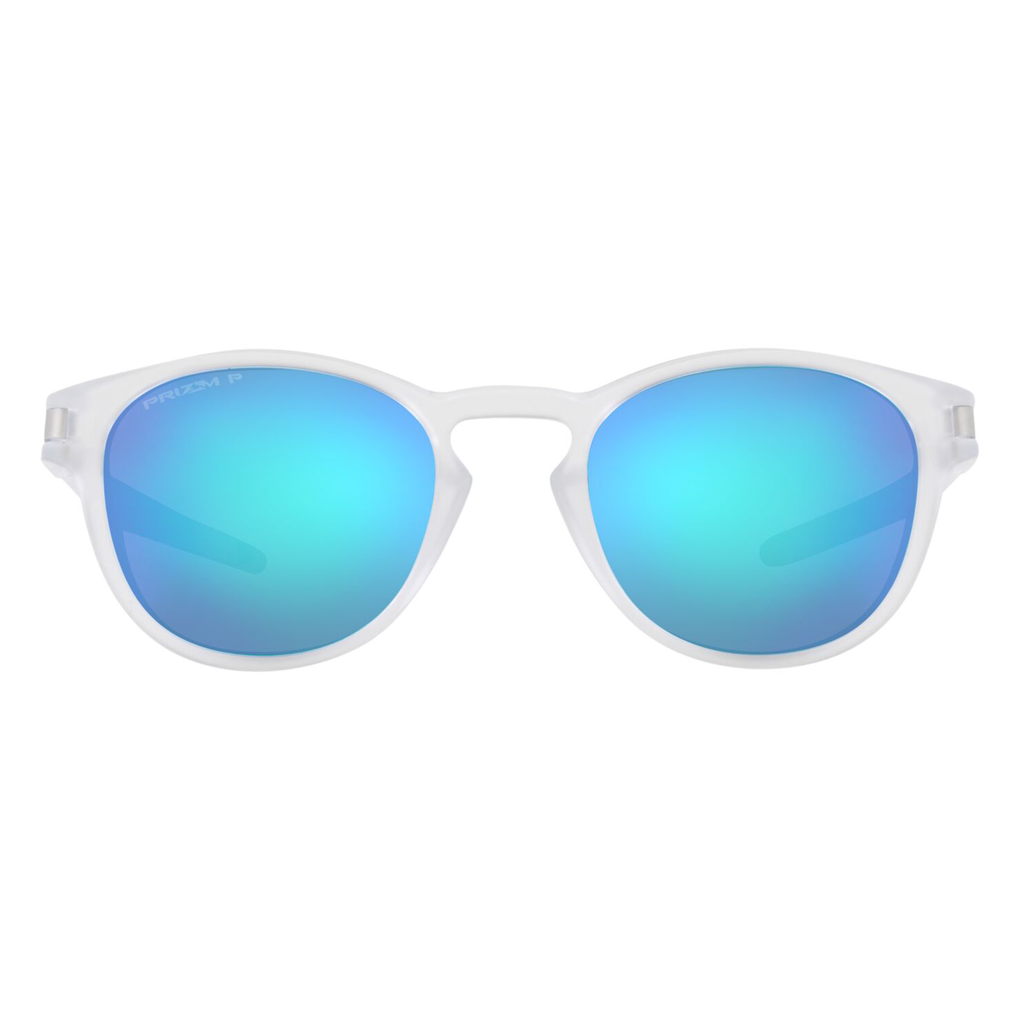 Oakley Latch Sunglasses (Matte Clear) Prizm Sapphire Lens Polarized