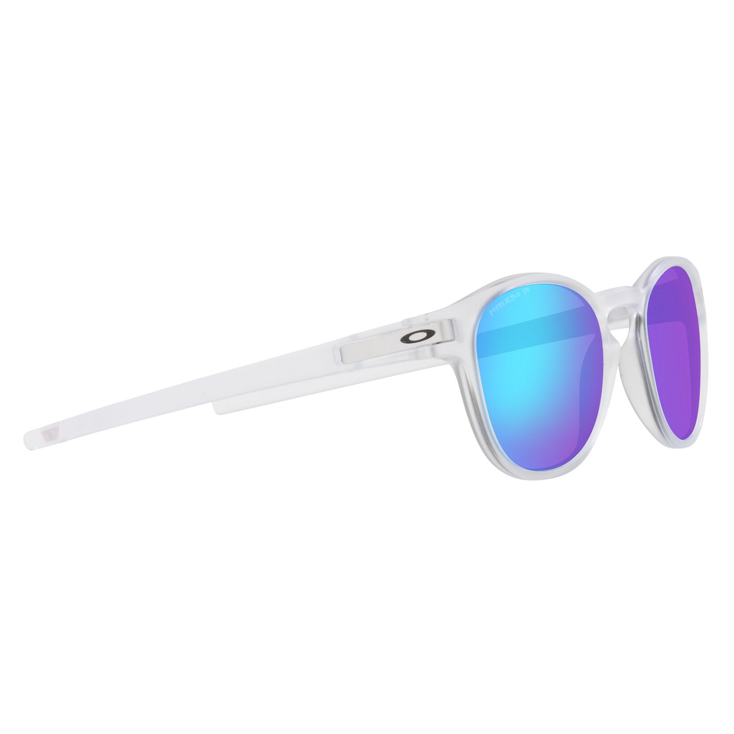 Oakley Latch Sunglasses (Matte Clear) Prizm Sapphire Lens Polarized
