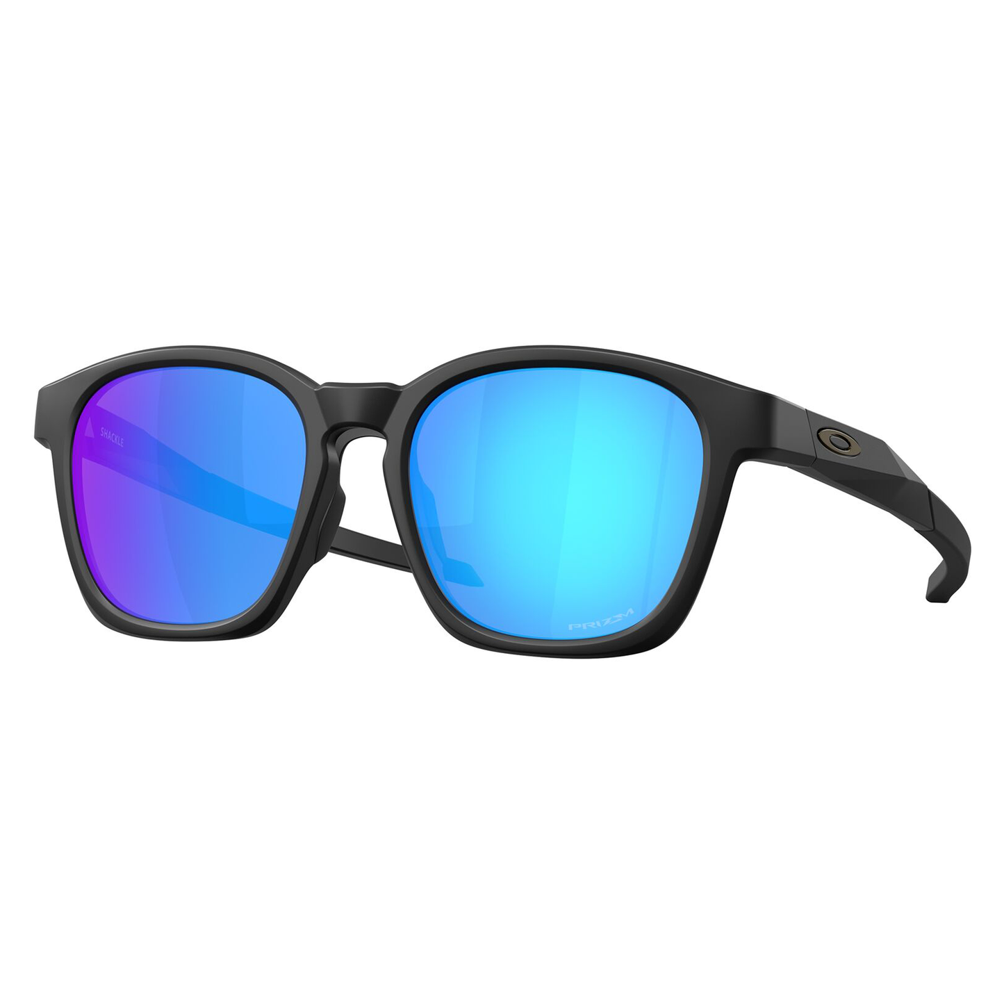 Oakley Shackle Sunglasses (Matte Black) Prizm Sapphire