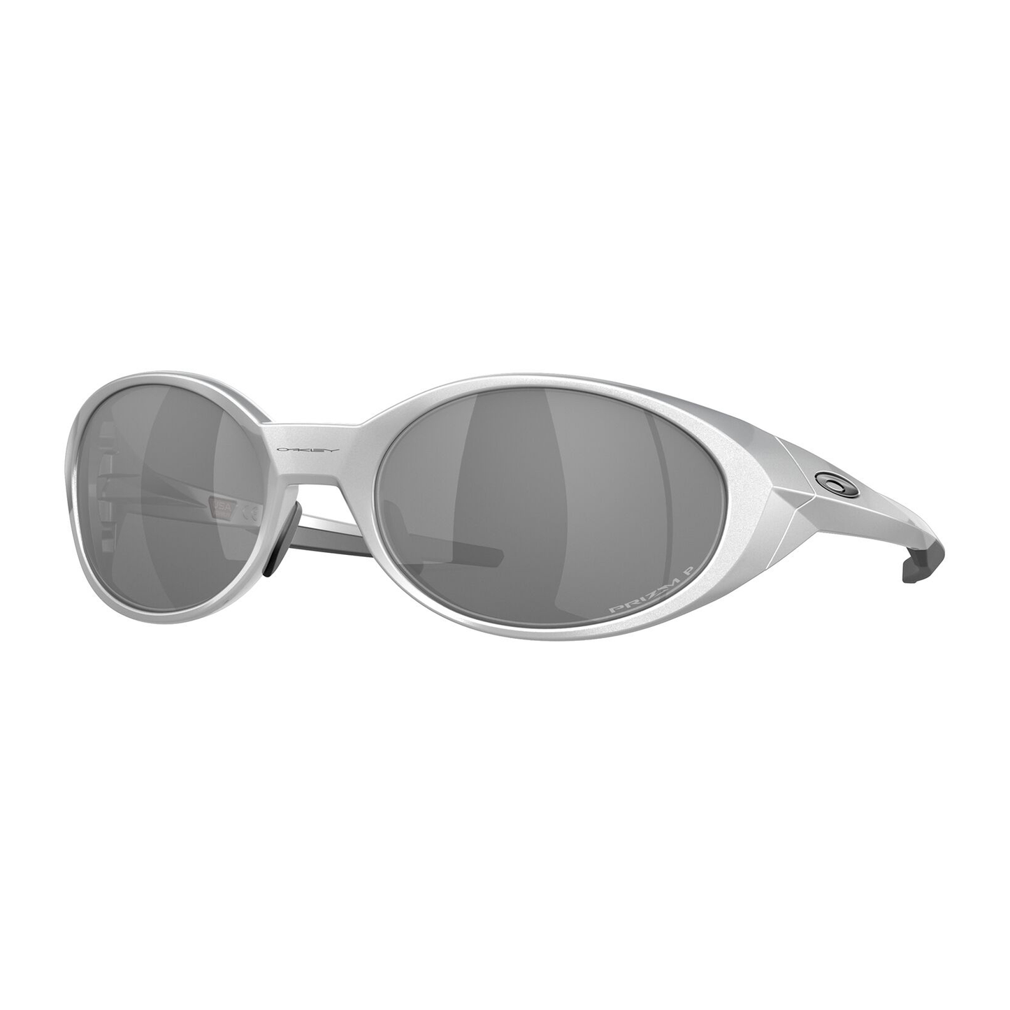 Oakley Eye Jacket Redux Sunglasses, Silver / Prizm Black Polarized Lens,