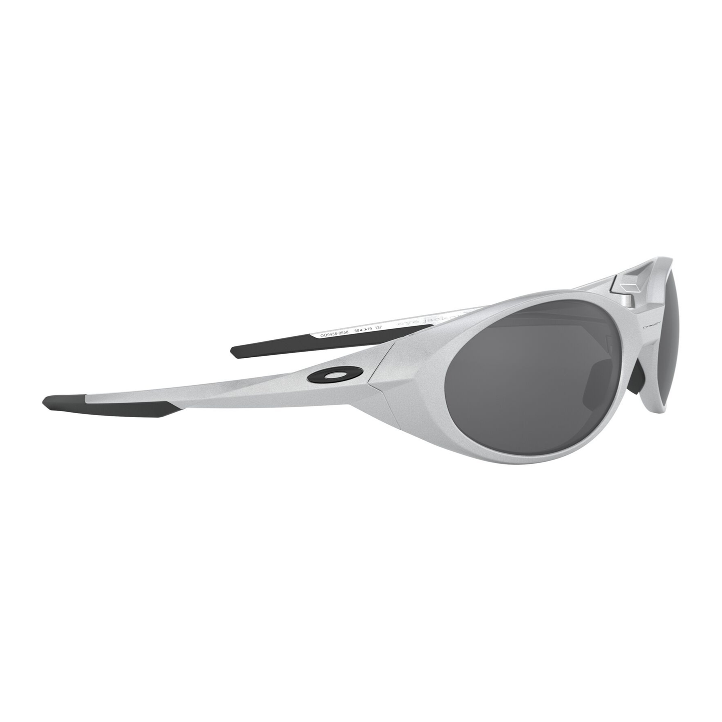 Oakley Eye Jacket Redux Sunglasses, Silver / Prizm Black Polarized Lens,