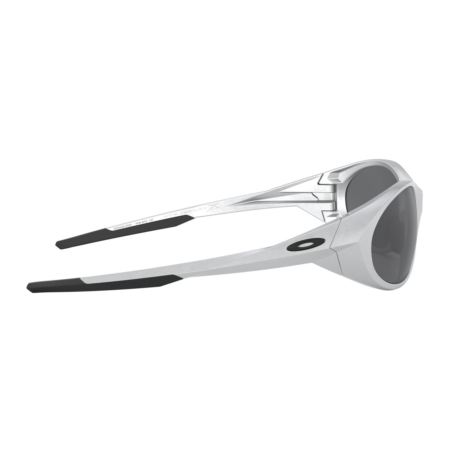 Oakley Eye Jacket Redux Sunglasses, Silver / Prizm Black Polarized Lens,