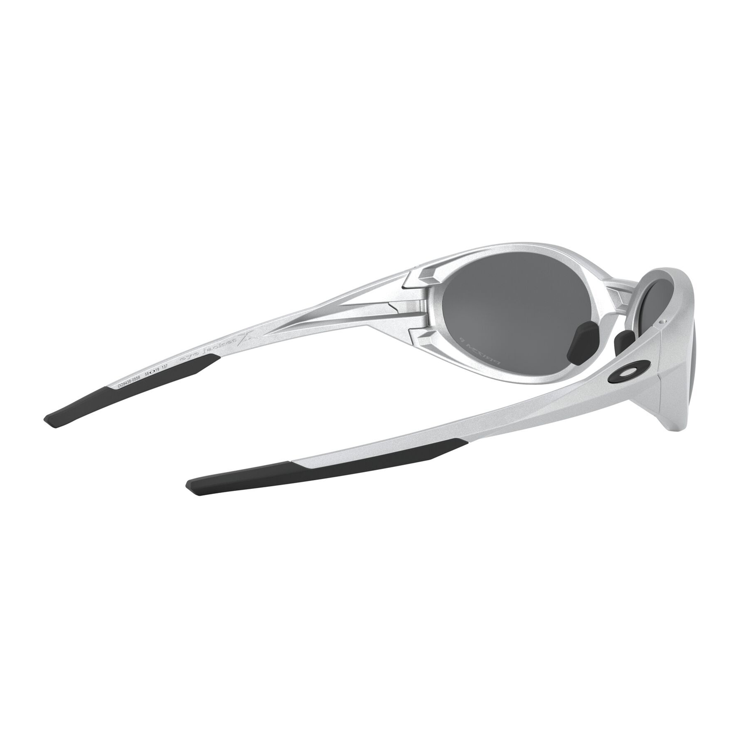 Oakley Eye Jacket Redux Sunglasses, Silver / Prizm Black Polarized Lens,