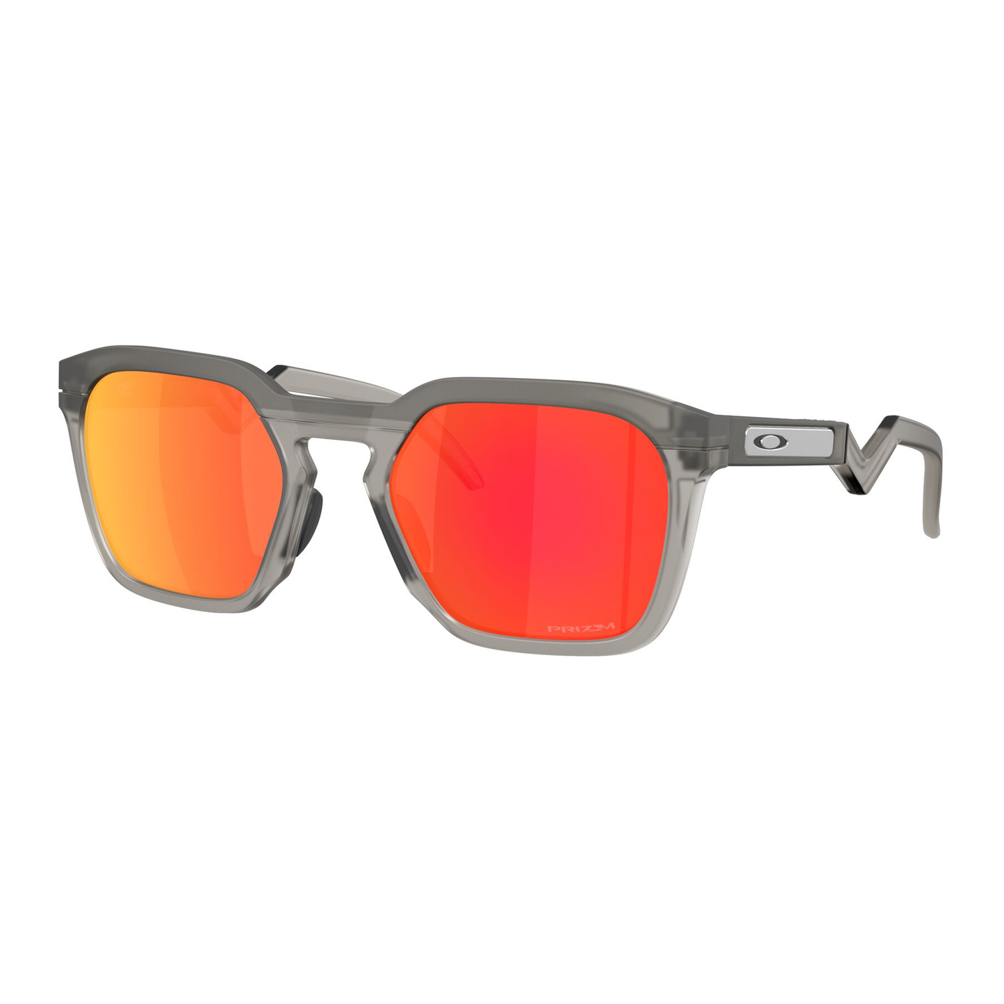 Oakley HSTN SQ Sunglasses, Matte Grey Smoke / Prizm Ruby Lens,
