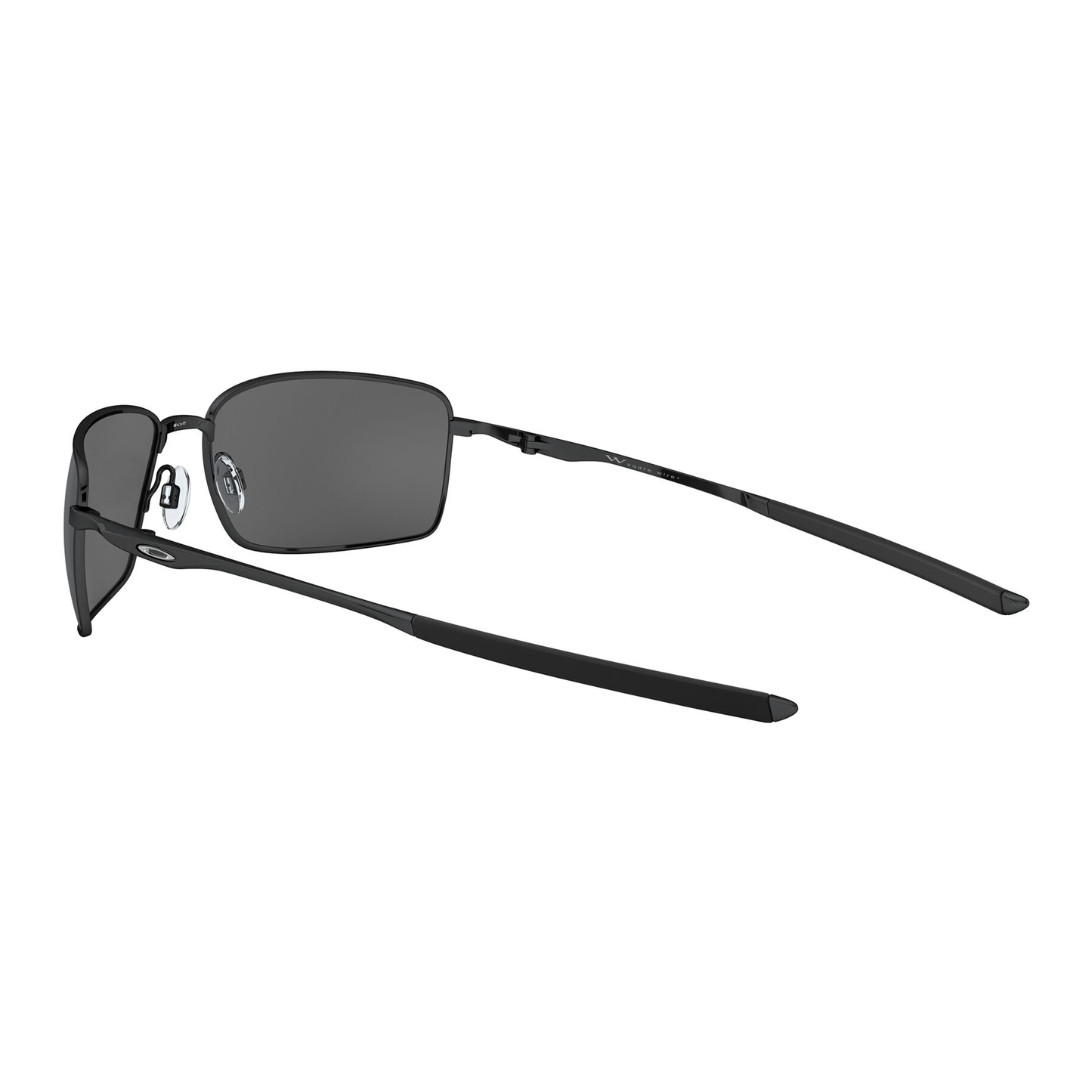 Oakley Square Wire Sunglasses (Polished Black) Prizm Black Lense