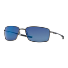 Oakley Square Wire Sunglasses Cement / Ice Iridium Lens Lense