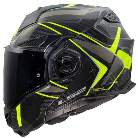 LS2 FF901 ADVANT X C FUTURE II H-V YELLOW-06 GLOSS (Includes Additional Dark Visor)