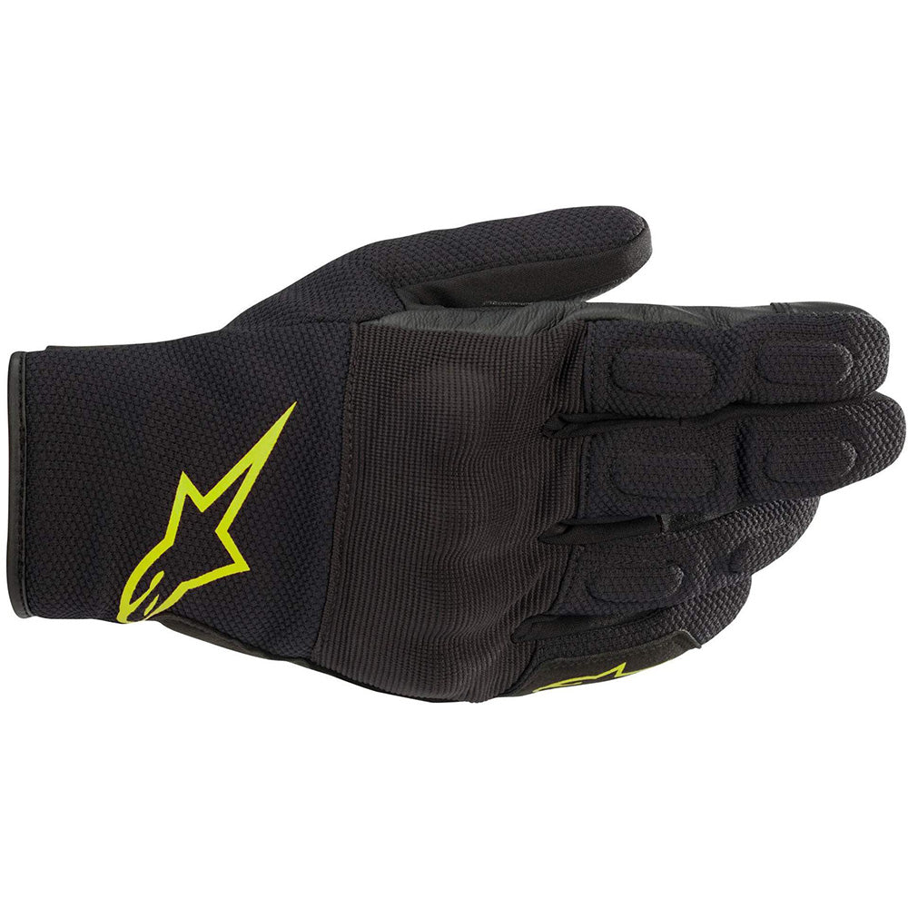 Alpinestars S Max Drystar Gloves Black & Yellow Fluo