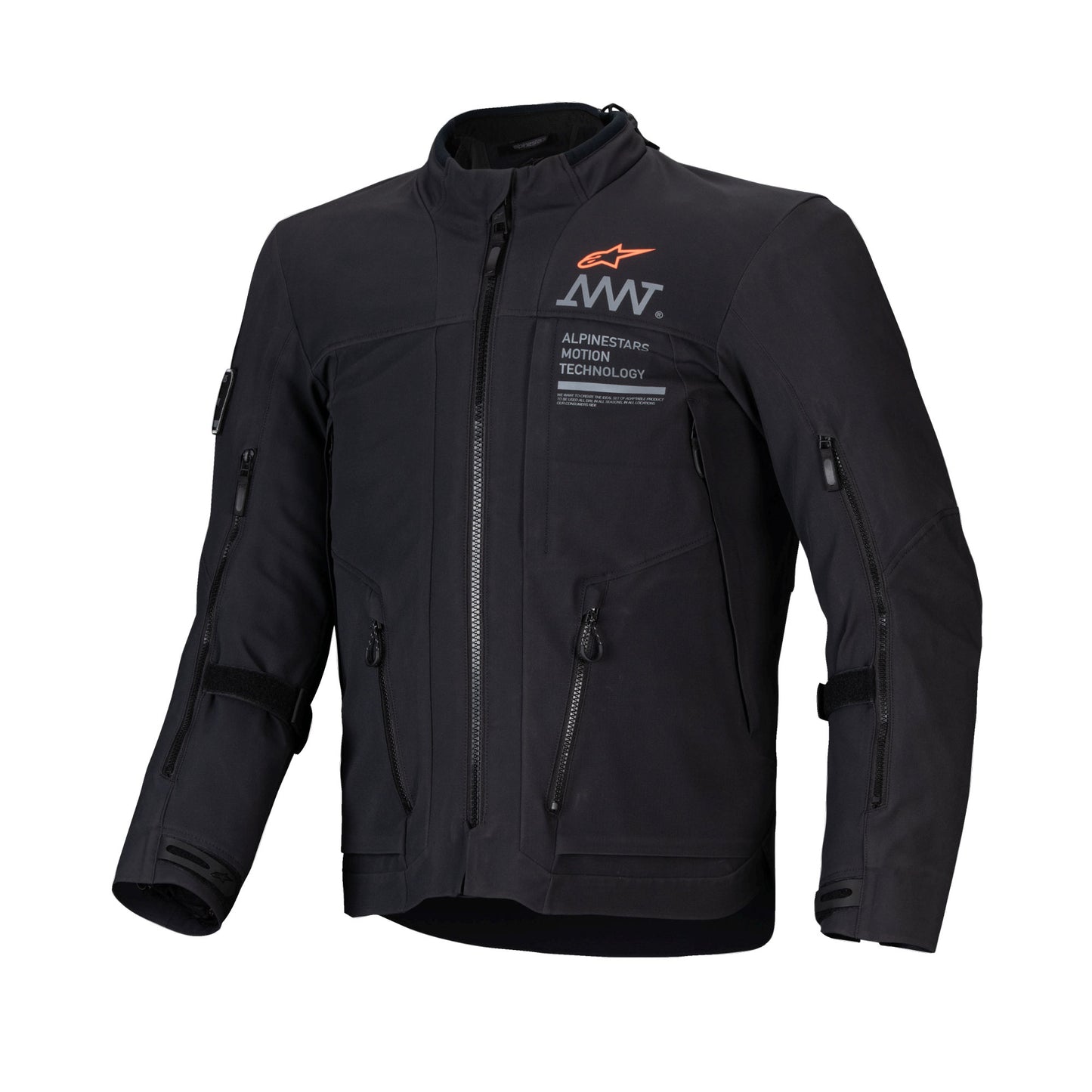 Alpinestars Alpinestars AMT-8 Stretch Drystar XF Jacket Black - Front View
