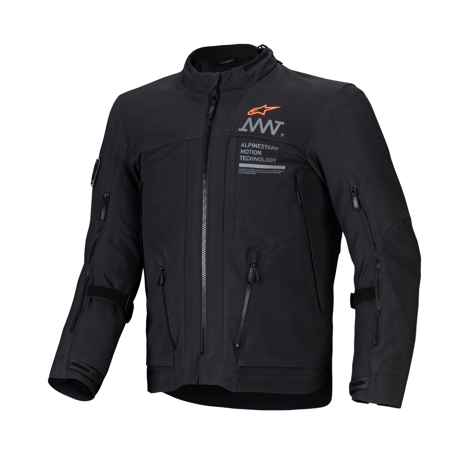 Alpinestars Alpinestars AMT-8 Stretch Drystar XF Jacket Black - Front View