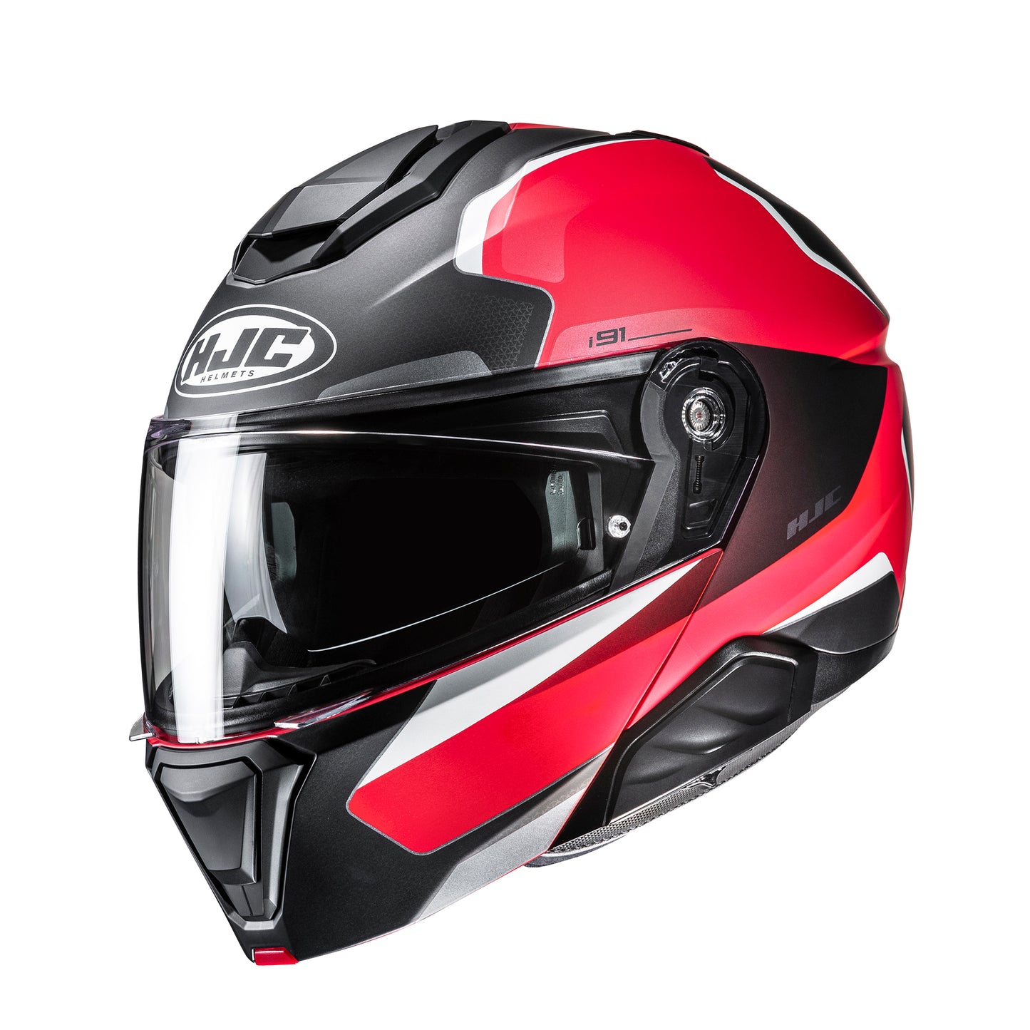 HJC HJC I91 Felio MC1SF Red - Front View
