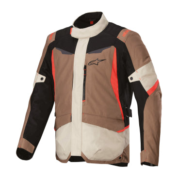 Alpinestars ST-1 WP Jacket -  Dark Khaki, Sand, Black, Red Fluo