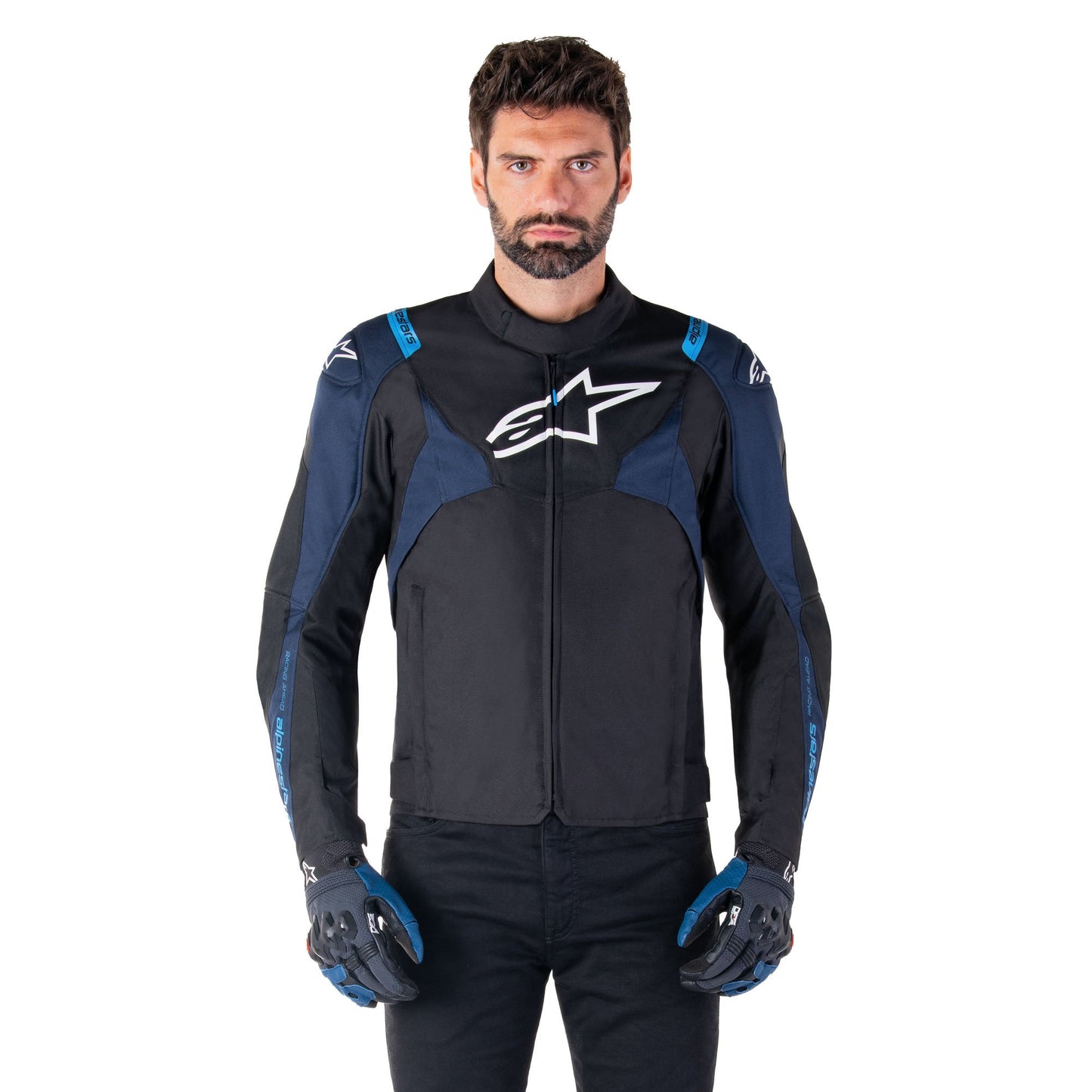 Alpinestars T-Jaws V4 WP Jacket Black Dark Blue Blithe Blue