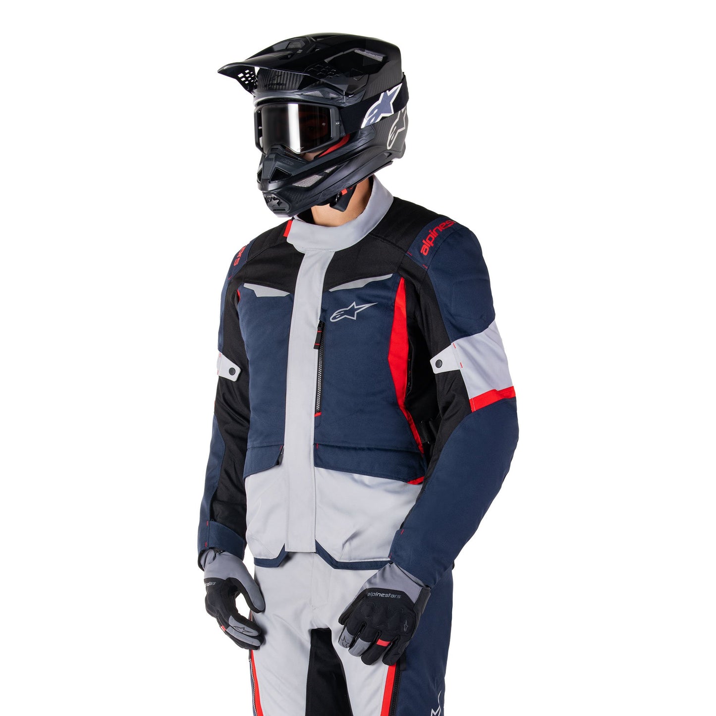 Alpinestars ST-1 WP Jacket - Dark Blue, Black, Bright Red