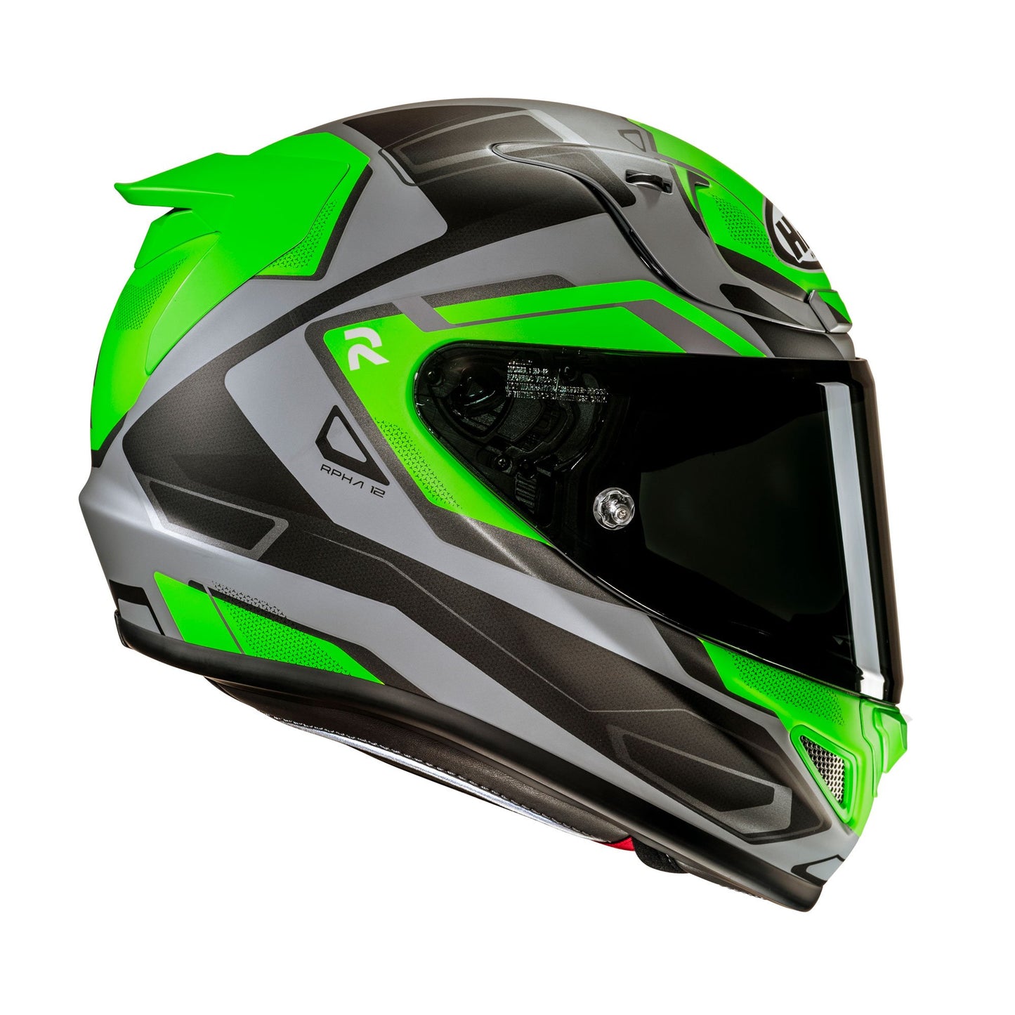 HJC RPHA 12 Brels MC4HSF Green  Includes Free Light Smoke Visor