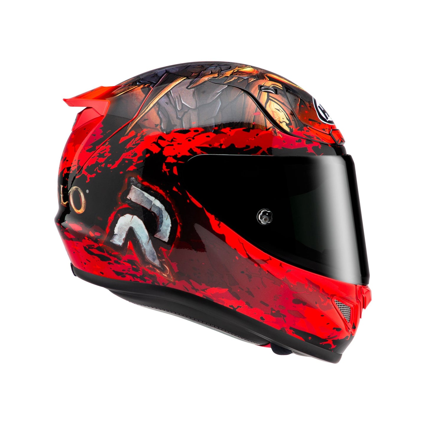HJC RPHA 12 Diablo Blizzard MC1 Red Includes Free Light Smoke Visor