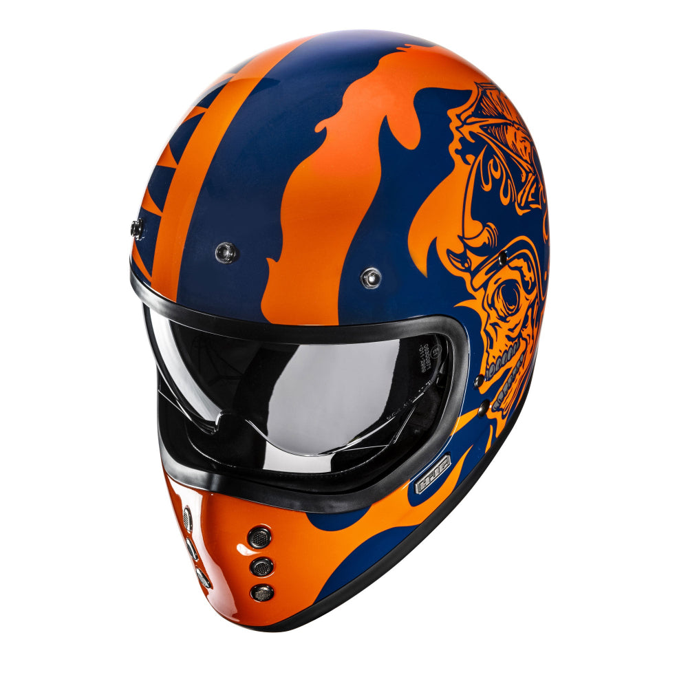 HJC V60 Flame MC27 Blue Orange