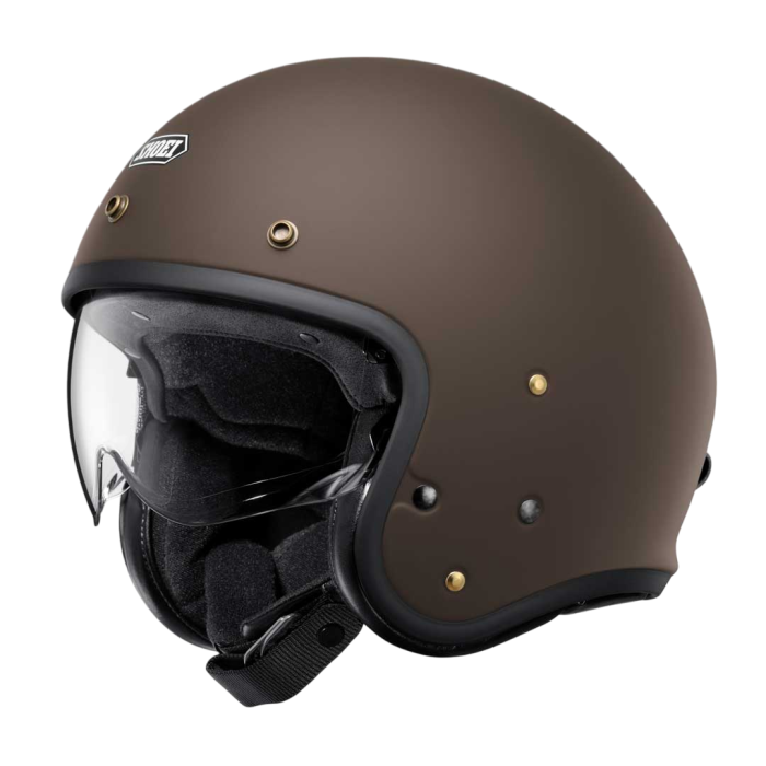 Shoei Shoei J.O2 Matt Brown Helmet - Front View