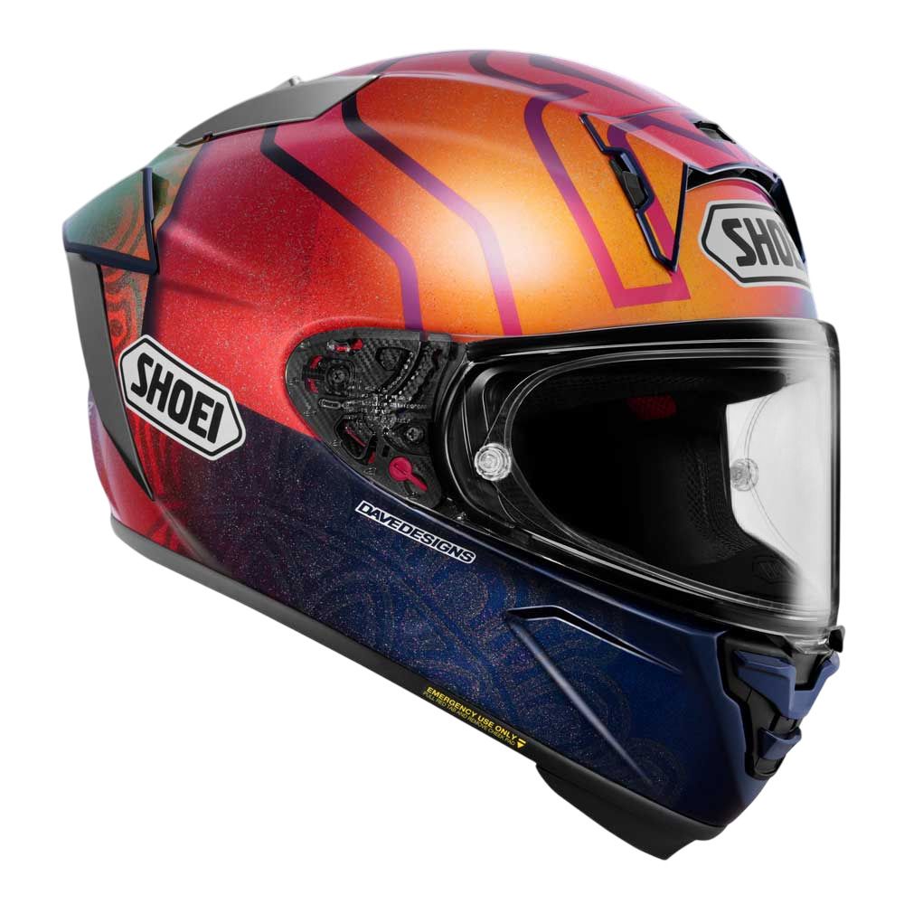 Shoei Shoei X-SPR Pro Marquez Holi TC-1 Helmet - Rear View
