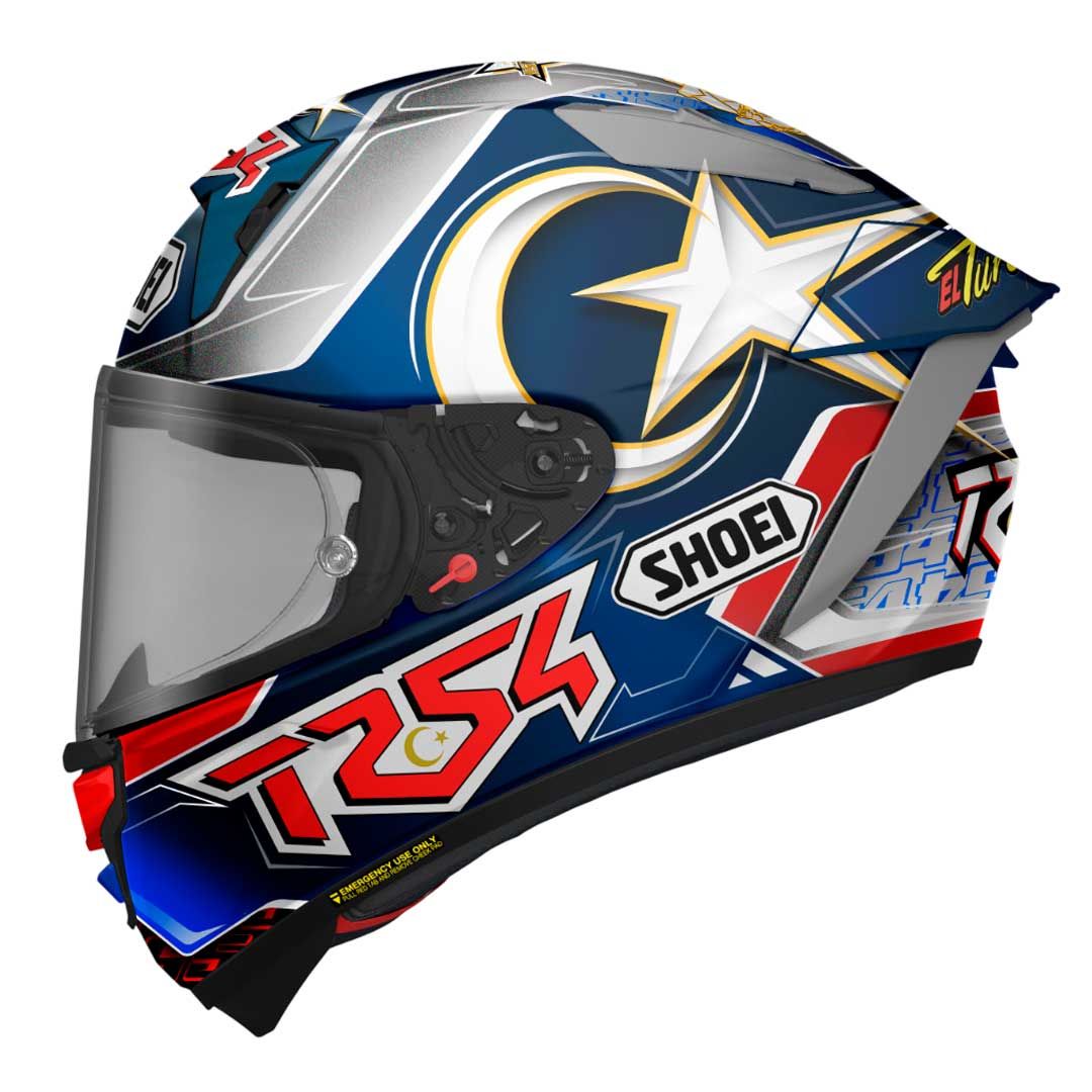 Shoei Shoei X-SPR Pro Toprak TC-2 Helmet - Front View
