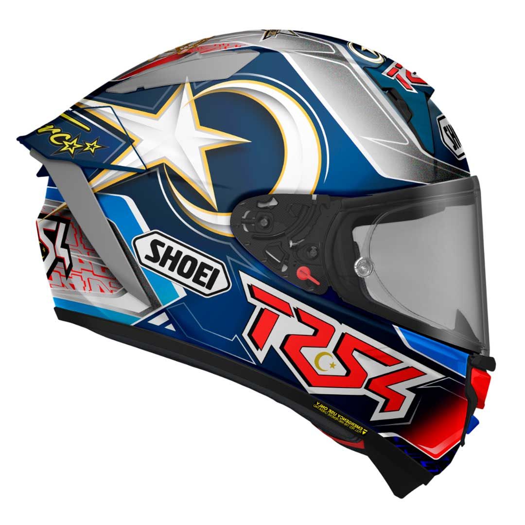 Shoei Shoei X-SPR Pro Toprak TC-2 Helmet - Side View