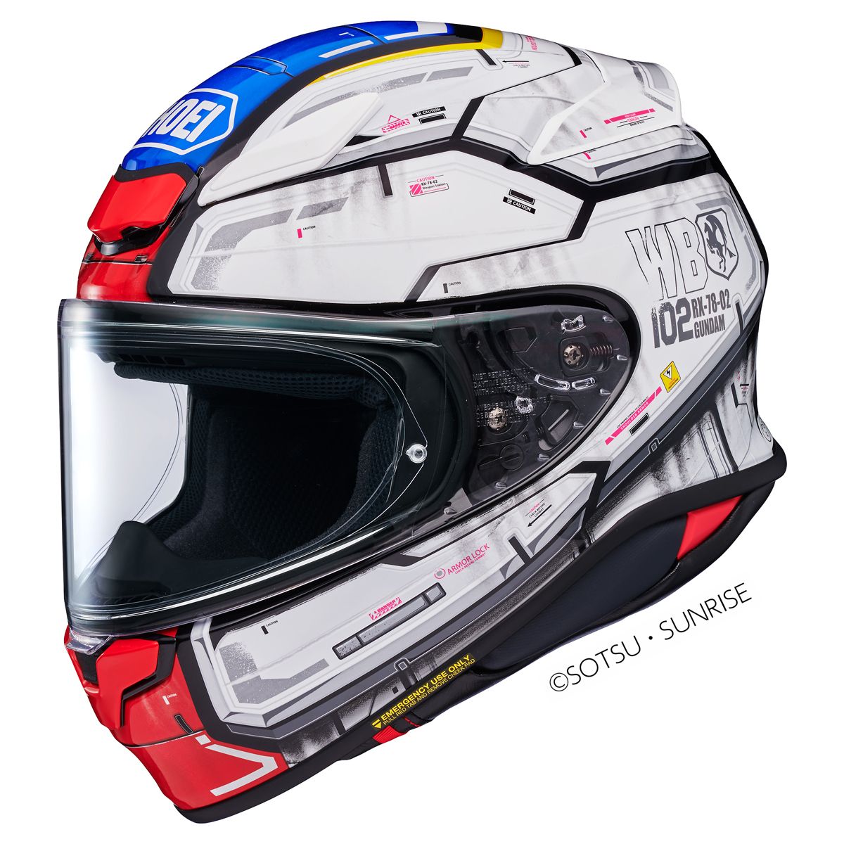 Shoei Shoei NXR2 RX-78-02 Gundam TC-10 Helmet - Front View