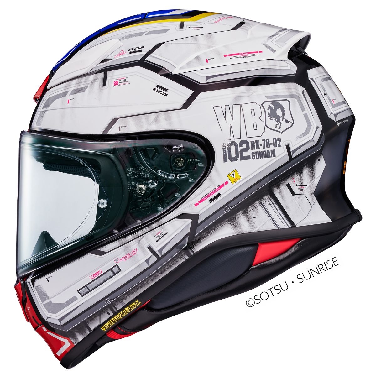 Shoei Shoei NXR2 RX-78-02 Gundam TC-10 Helmet - Side View