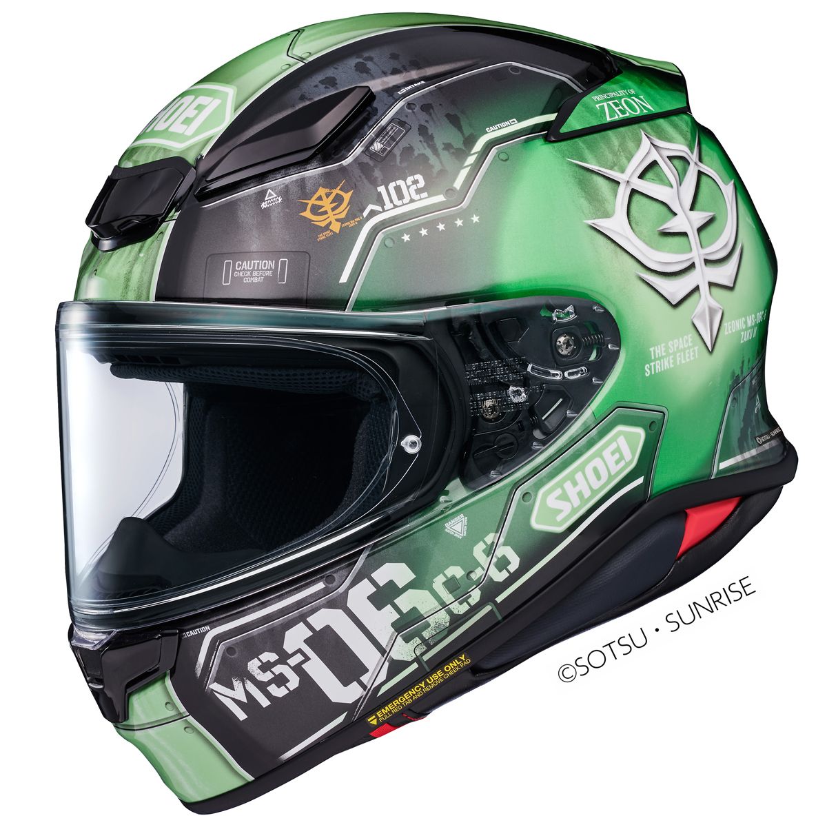 Shoei Shoei NXR2 MS-06C-6 Zaku II TC-4 Helmet - Front View