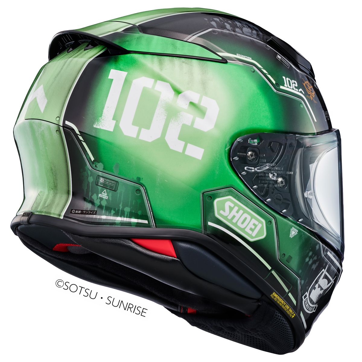 Shoei Shoei NXR2 MS-06C-6 Zaku II TC-4 Helmet - Side View