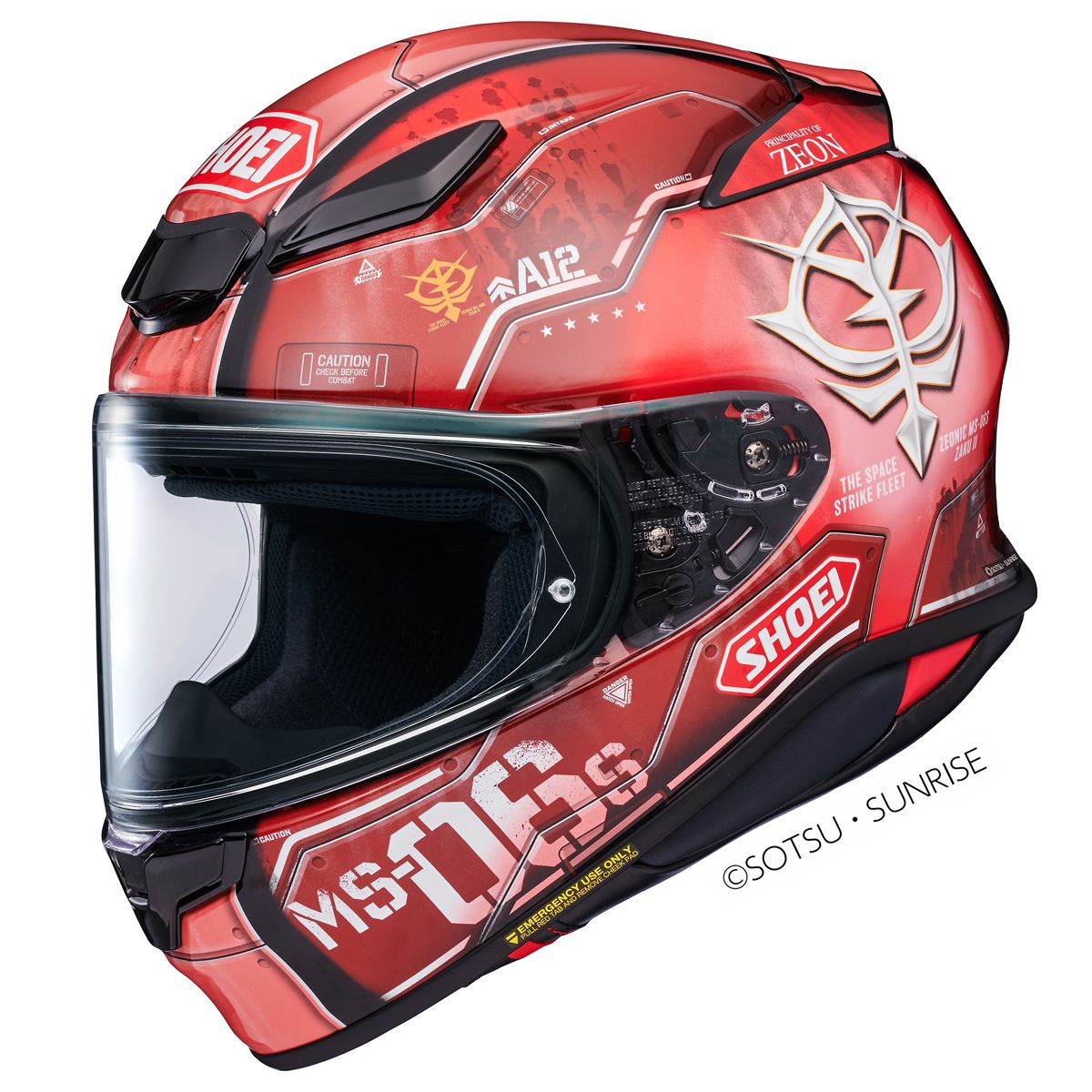 Shoei Shoei NXR2 MS-06S Char's Zaku II TC-1 Helmet - Front View