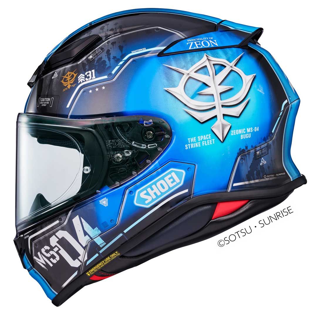 Shoei Shoei NXR2 MS-04 Ramba Ral's Bugu TC-2 Helmet - Rear View