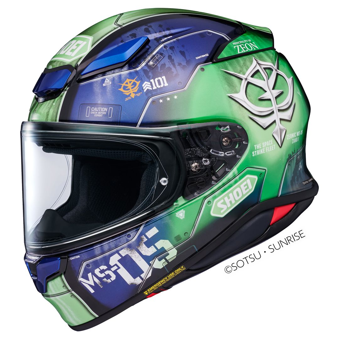 Shoei Shoei NXR2 MS-05 Zaku I TC-11 Helmet - Front View