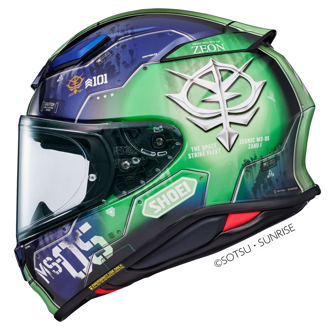 Shoei Shoei NXR2 MS-05 Zaku I TC-11 Helmet - Rear View
